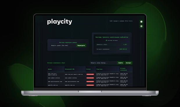 PlayCity запустив систему трекінгу нелегальних вебсайтів